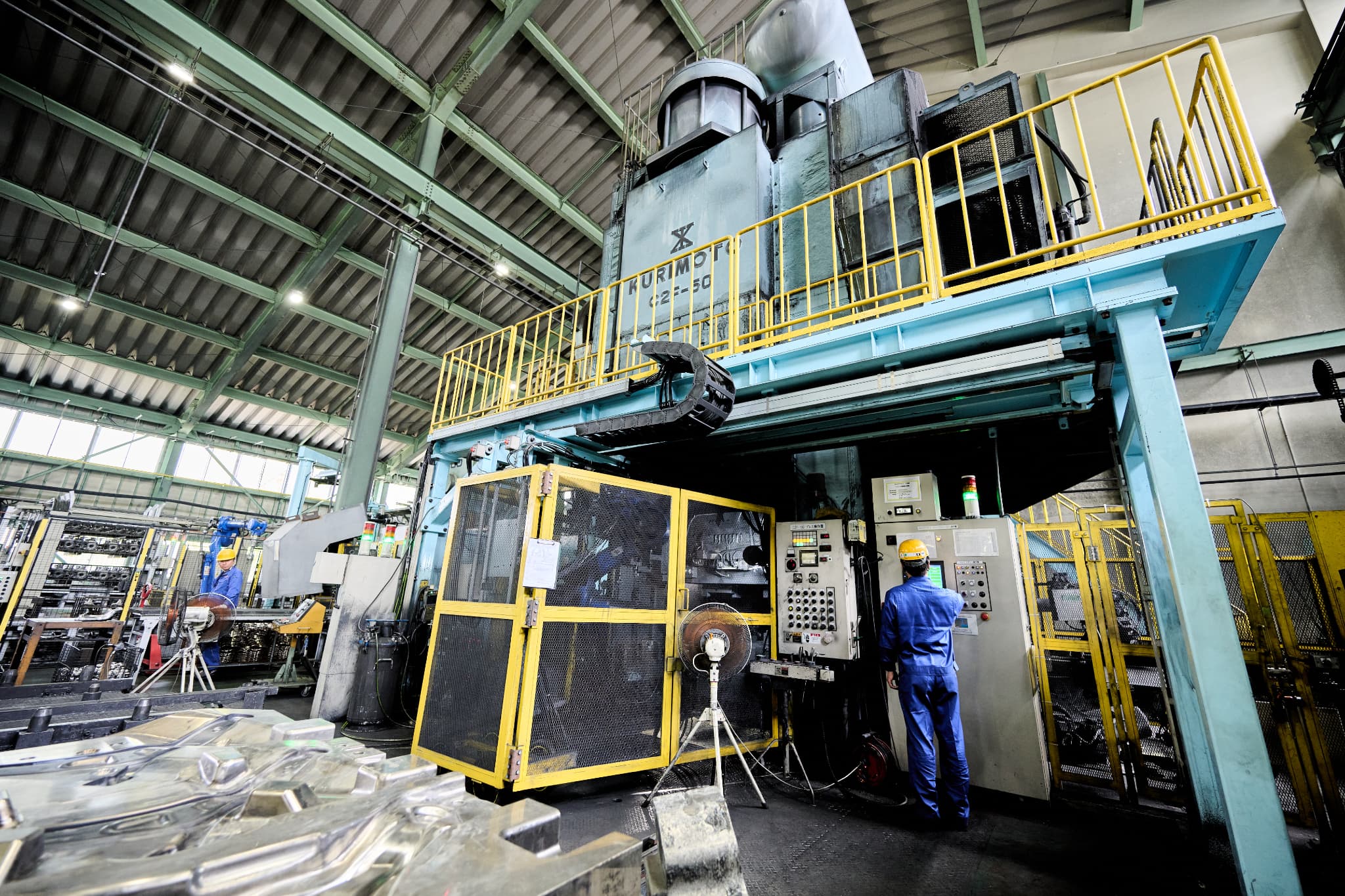 機械稼働の準備、製造